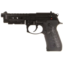 WE M9A1 Hex Cut Black Gaz Semi et Full Auto 25BBs 1J