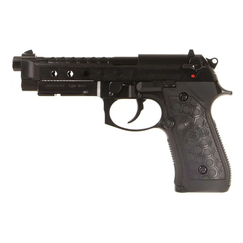 WE M9A1 Hex Cut Black Gaz Semi et Full Auto 25BBs 1J