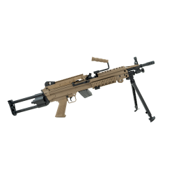 FN M249 Para AEG Electronic Trigger Tan Nylon 300BBs 1.2J