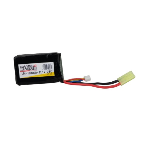 Swiss Arms Lipo 11.1V 1300Mah Mini Tamiya 25C 65X45X15mm