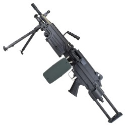 A&K M249 Para(P) AEG Noir Nylon 2400BBs 1.4J