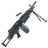 A&K M249 Para(P) AEG Noir Nylon 2400BBs 1.4J