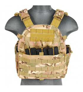 Lancer Tactical Veste Plate Carrier CAMO 1000D