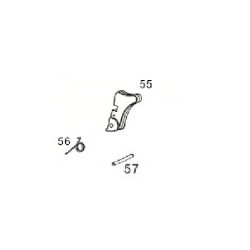 Cyma Gun body release button Bk CM.121 Desert Eagle Part: 55à57 AEP Origine (Reconditionné)