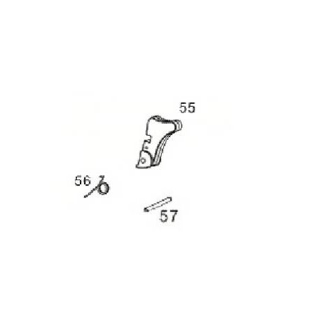 Cyma Gun body release button Bk CM.121 Desert Eagle Part: 55à57 AEP Origine (Reconditionné)