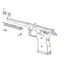 Cyma Gun Body Bk CM.121 Desert Eagle Part:34&37 AEP Origine (Reconditionné)