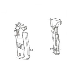 Cyma Grip cover L/R Bk CM.122 Sig P226 Part:54&55 AEP Origine (Reconditionné)