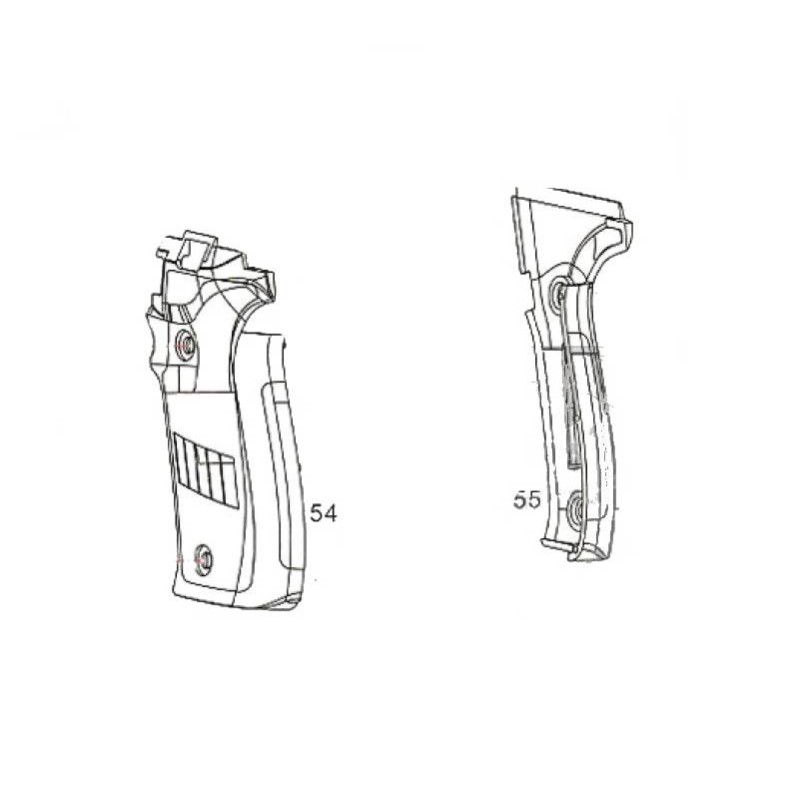 Cyma Grip cover L/R Bk CM.122 Sig P226 Part:54&55 AEP Origine (Reconditionné)