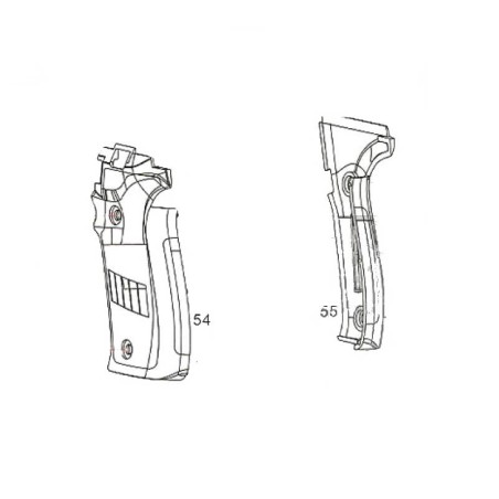 Cyma Grip cover L/R Bk CM.122 Sig P226 Part:54&55 AEP Origine (Reconditionné)