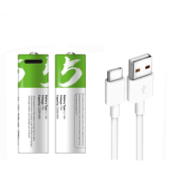 ACM Pile AA 1.5V 2600mWh Lithium Rechargeable USB-C + Cable Double