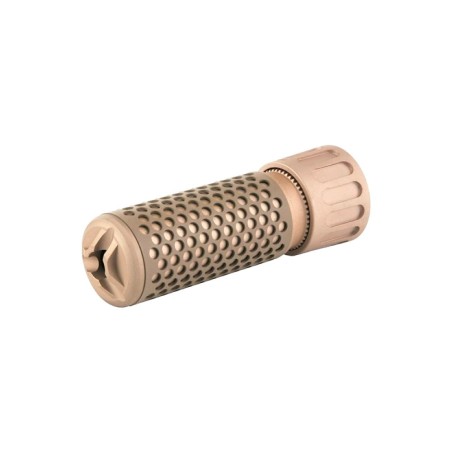 Big Dragon Silencieux 5.56 QDC Tan 125mm + Cache Flamme 14mm-