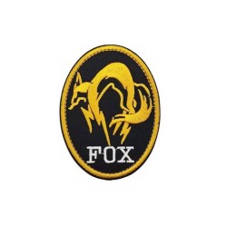 ACM Patch Brodé Fox Ovale Jaune/Noir 85x65mm