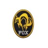 ACM Patch Brodé Fox Ovale Jaune/Noir 85x65mm