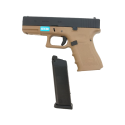 WE G19 Gen.4 Noir/Tan Gaz 20BBs 1j