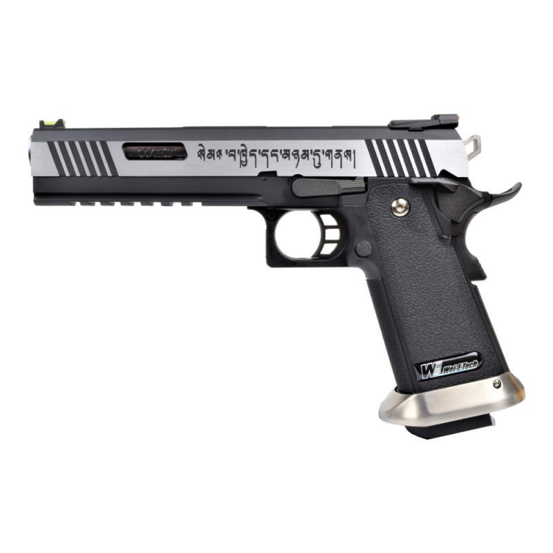 WE Hi-Capa 6.0 I.Rex Force Black / Silver Gaz 30BBs 1.2J