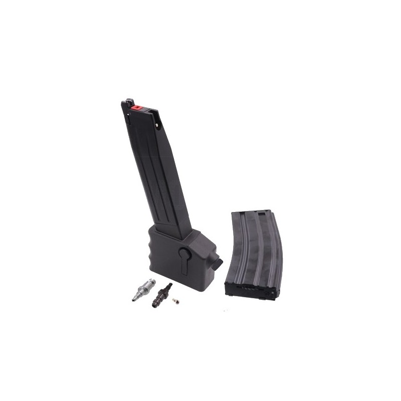 AW Custom HPA M4 AEG Mag Complete Adaptor AW / TM Hi Capa GBB Black