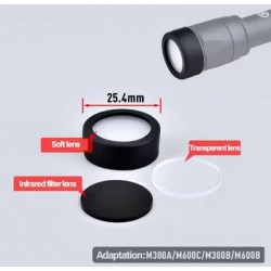 WADSN x3 Filtres & Protections Optique / Lampe 25.4mm Polycarbonate