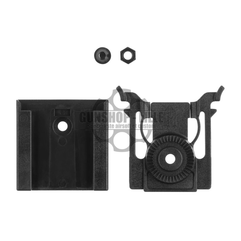 Amomax QR Adaptateur Holster rotatif Noir