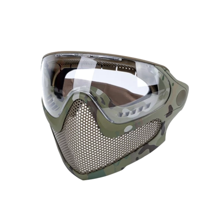 WoSport Pilot Mask (Steel mesh version) - Multicam