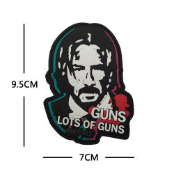 ACM Patch PVC Baba Yaga John Wick Guns Lots Of Guns 95X70mm