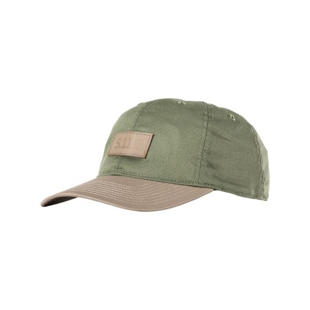 5.11 Casquette Leather Box Logo Vert