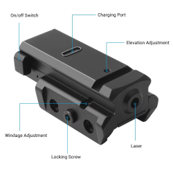 ACM Laser Rouge GBB Nylon Montage Picatinny / USB-C