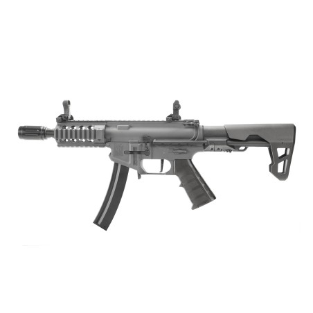 King Arms PDW SBR 9mm Shorty Gris 100BBs 1.2J