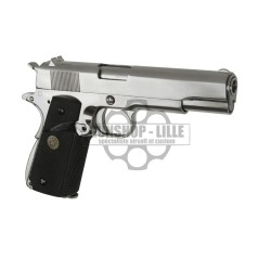 WE 1911 MEU V3 Silver Gaz 15BBs 1J