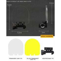 ACM Plexi de Protection Lunette de visée Montage Picatinny / Lens protector