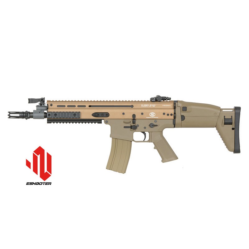 FN SCAR-L Mosfet ETU ESHOOTER 25rps Métal Dark Earth AEG 1.3J