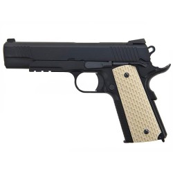 WE 1911 Kimber Desert Warrior Noir/Tan Gaz 15BBs 1J