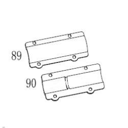 Cybergun x2 part ABS FAMAS Ref:400906/400907 AEG Part-89&90