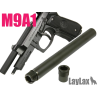 Nine Ball Canon Externe Acier GBB SAS & M9A1 Marui Bk