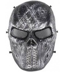 ACM Masque Grillagé Tactical Skull Silver