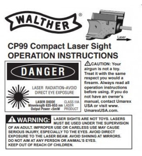 Umarex Laser CP99/CPS Cal 4.5mm