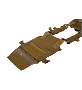 Lancer Tactical Gilet Leger Plate Carrier Coyote Brown 1000D