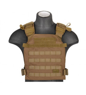 Lancer Tactical Gilet Leger Plate Carrier Coyote Brown 1000D