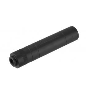 Lancer Tactical Silencieux Rainuré Noir 155mm Métal