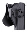 Amomax Holster Rigide USP / AAP01 Noir Rotatif 360°