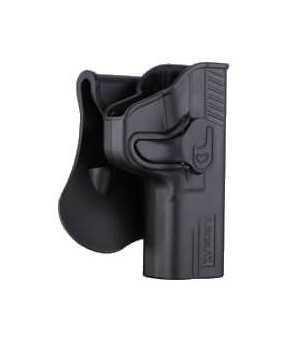 Amomax Holster Rigide S&W M&P9 Droitier Noir Rotatif 360°