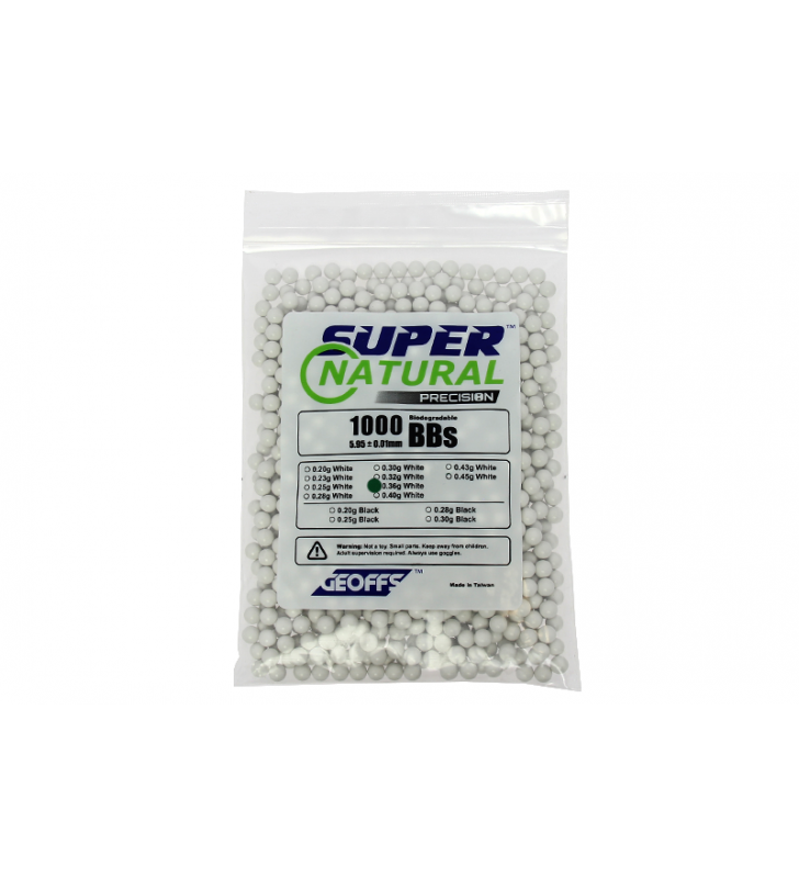 Geoffs Billes BIO 0.36g X1000 Super Natural Precision