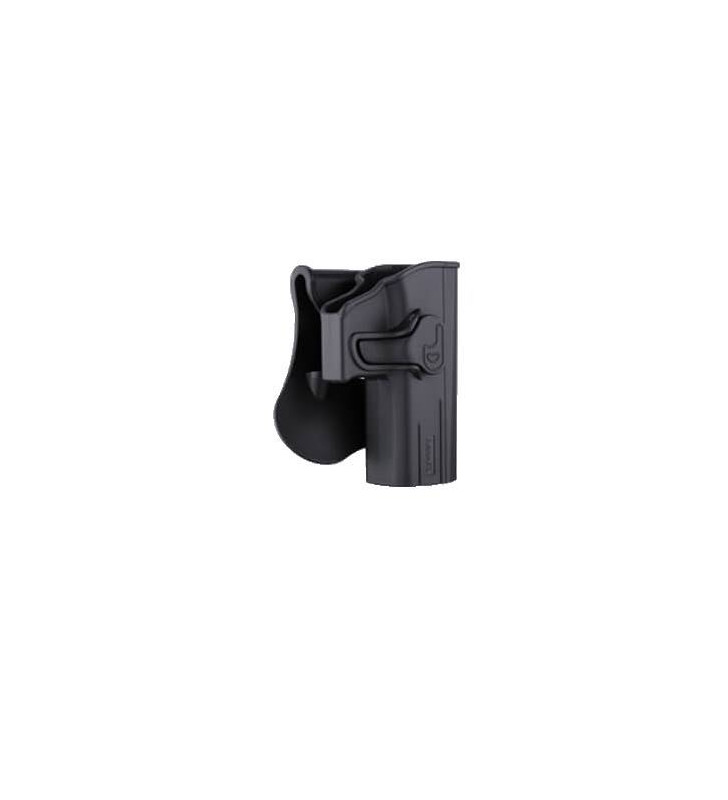 Amomax Holster Rigide CZ P-07/09 Droitier Noir Rotatif 360°