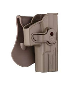 Amomax Holster Rigide Glock Droitier FDE Rotatif 360°