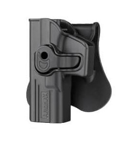 Amomax Holster Rigide Glock Gaucher Noir Rotatif 360°