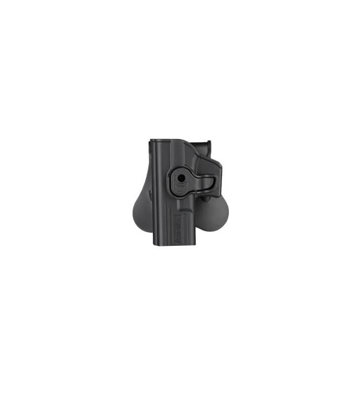 Amomax Holster Rigide Glock Gaucher Noir Rotatif 360°