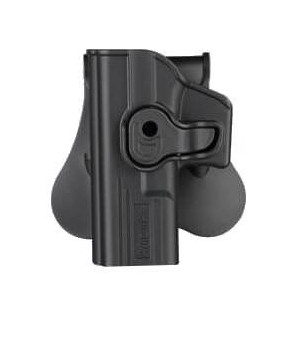 Amomax Holster Rigide Glock Gaucher Noir Rotatif 360°