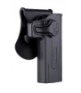 Amomax Holster Rigide Hi-Capa Droitier Noir Rotatif 360°