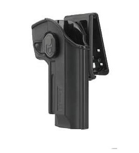 Amomax Holster Rigide M9 Droitier Noir Rotatif 360°