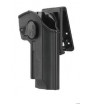 Amomax Holster Rigide M9 Droitier Noir Rotatif 360°