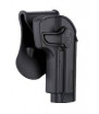 Amomax Holster Rigide M9 Droitier Noir Rotatif 360°